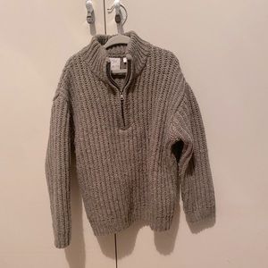 Zara Boys Pullover Sweater 1/4 Zip Size 4-5